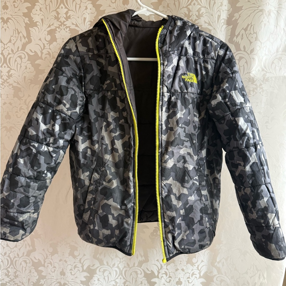 The North Face Reversible Camouflage Jacket with Neon Accents
